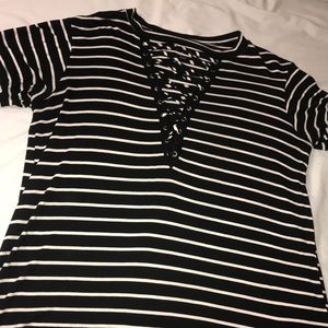 Striped Top with Detail